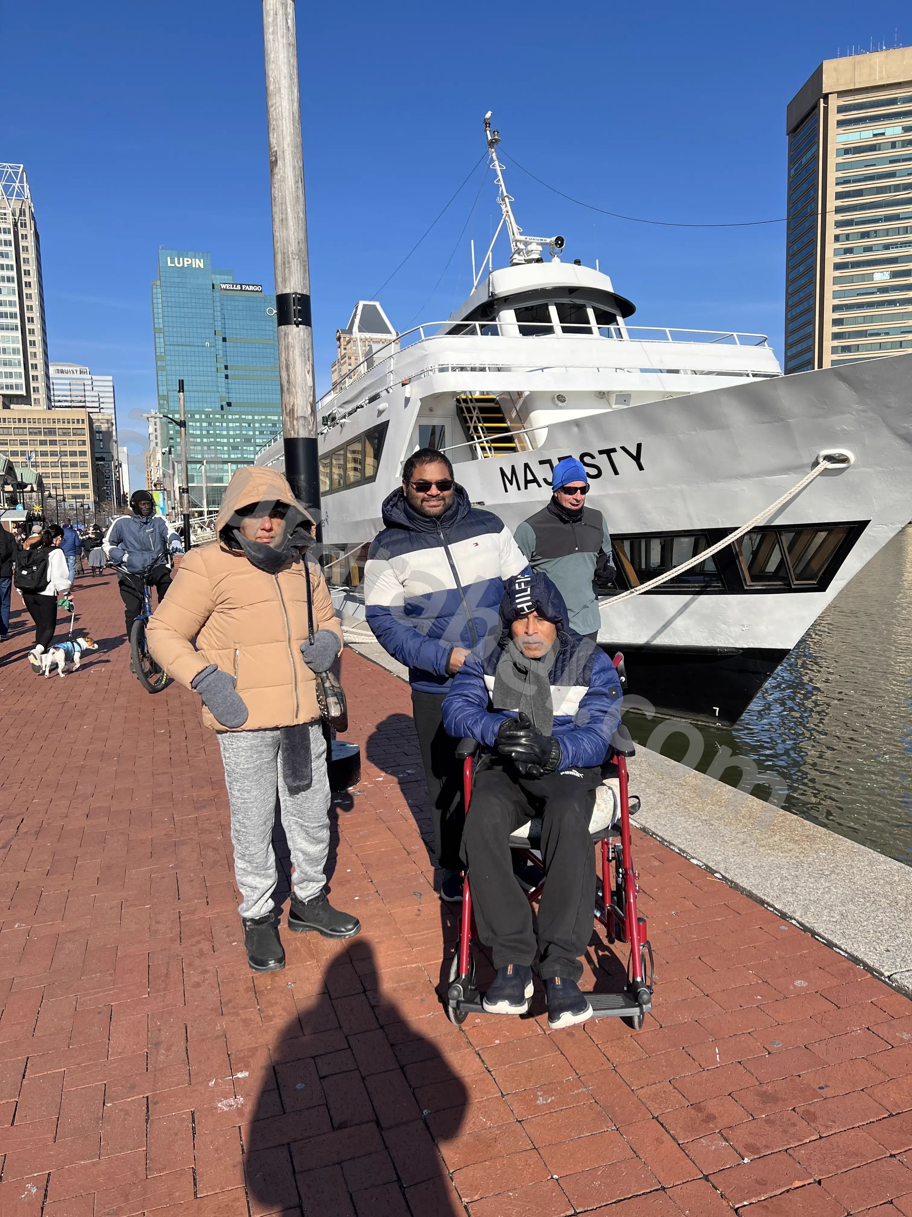 Anura with Jayamini, Chamara, and Ruwanthi at Baltimore Christmas Village 2024