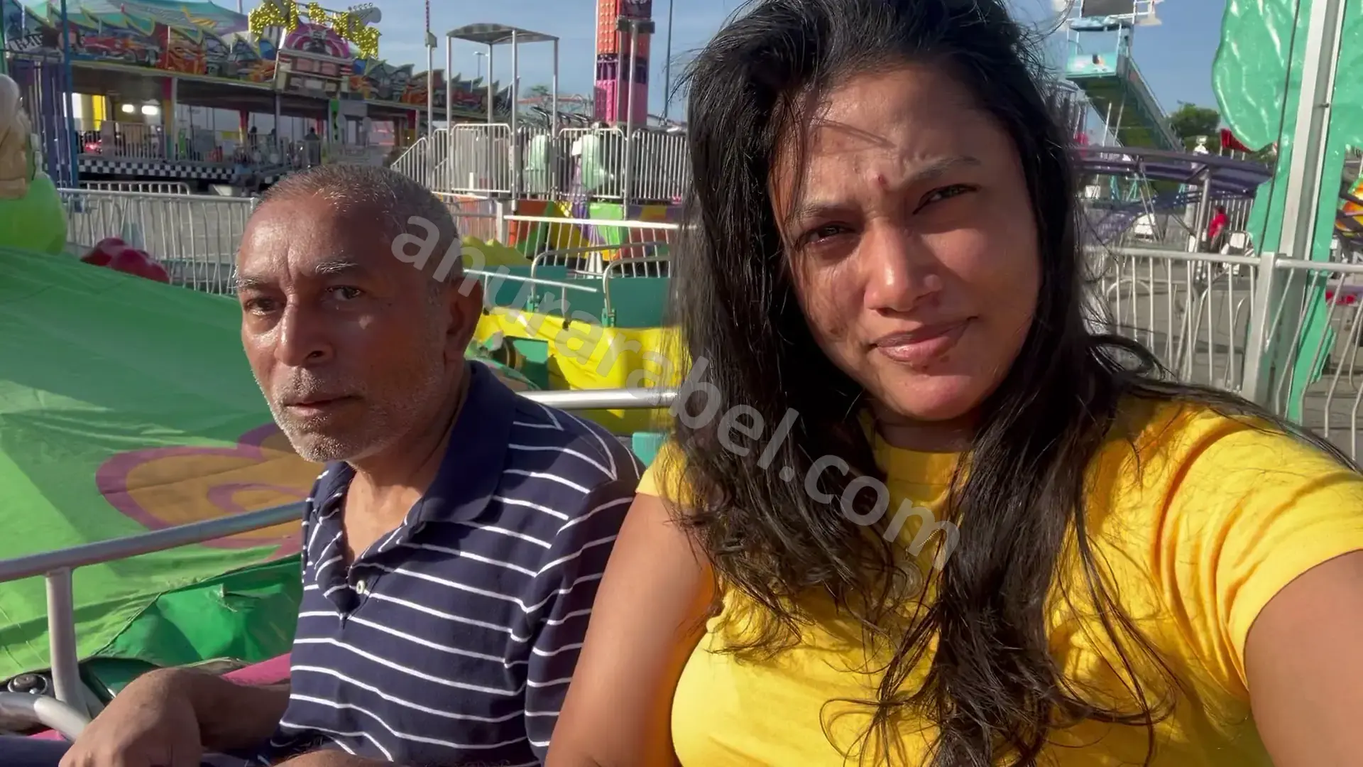 Anura, Ruwanthi, Chamara, and Jayamini at Jolly Carnival in Gaithersburg, Maryland