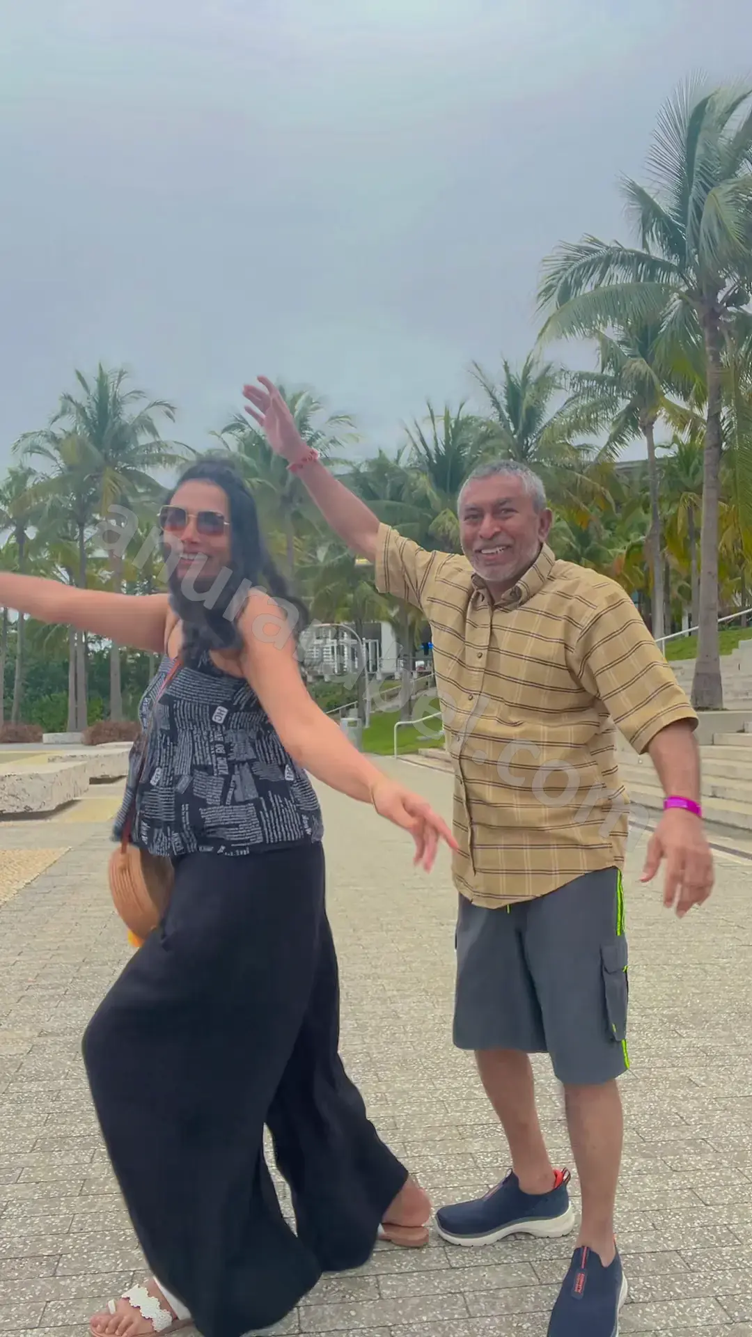 Anura with Ruwanthi and Chamara at Pérez Art Museum in Miami, Florida