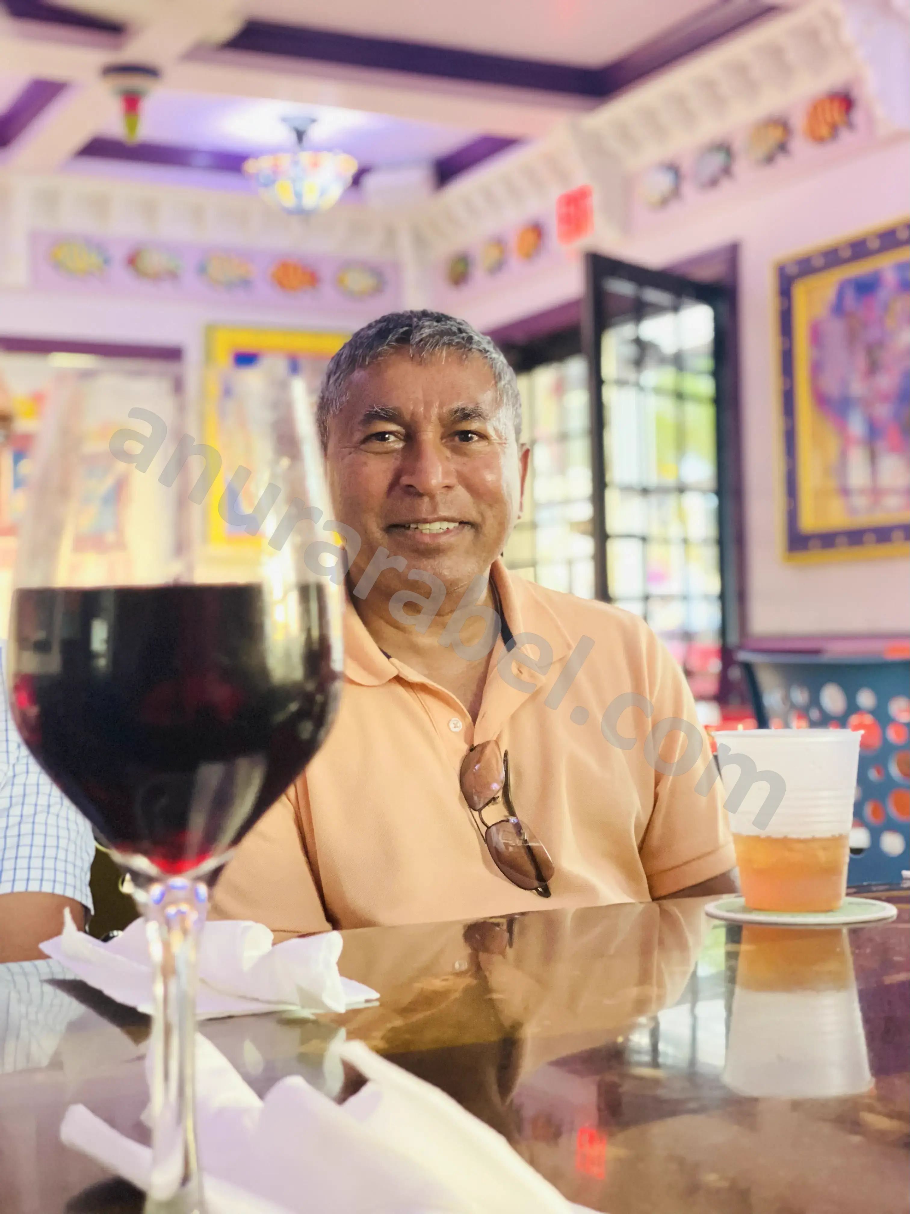 Tatha at Pisces Seafood House & Pizzeria with Jayamini, Ruwanthi, Chamara, and Ruwanthi's Father