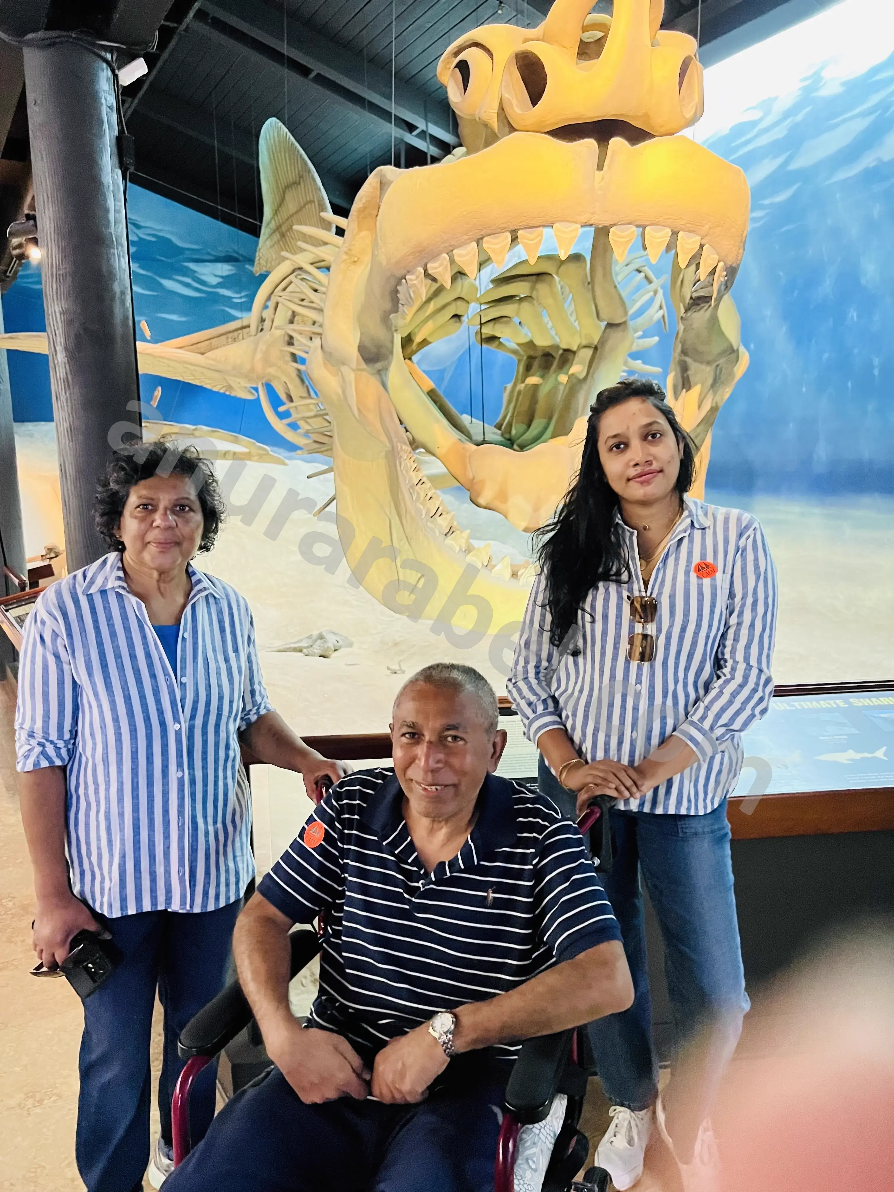Anura with Jayamini, Ruwanthi, and Chamara at Calvert Marine Museum in Solomons, Maryland