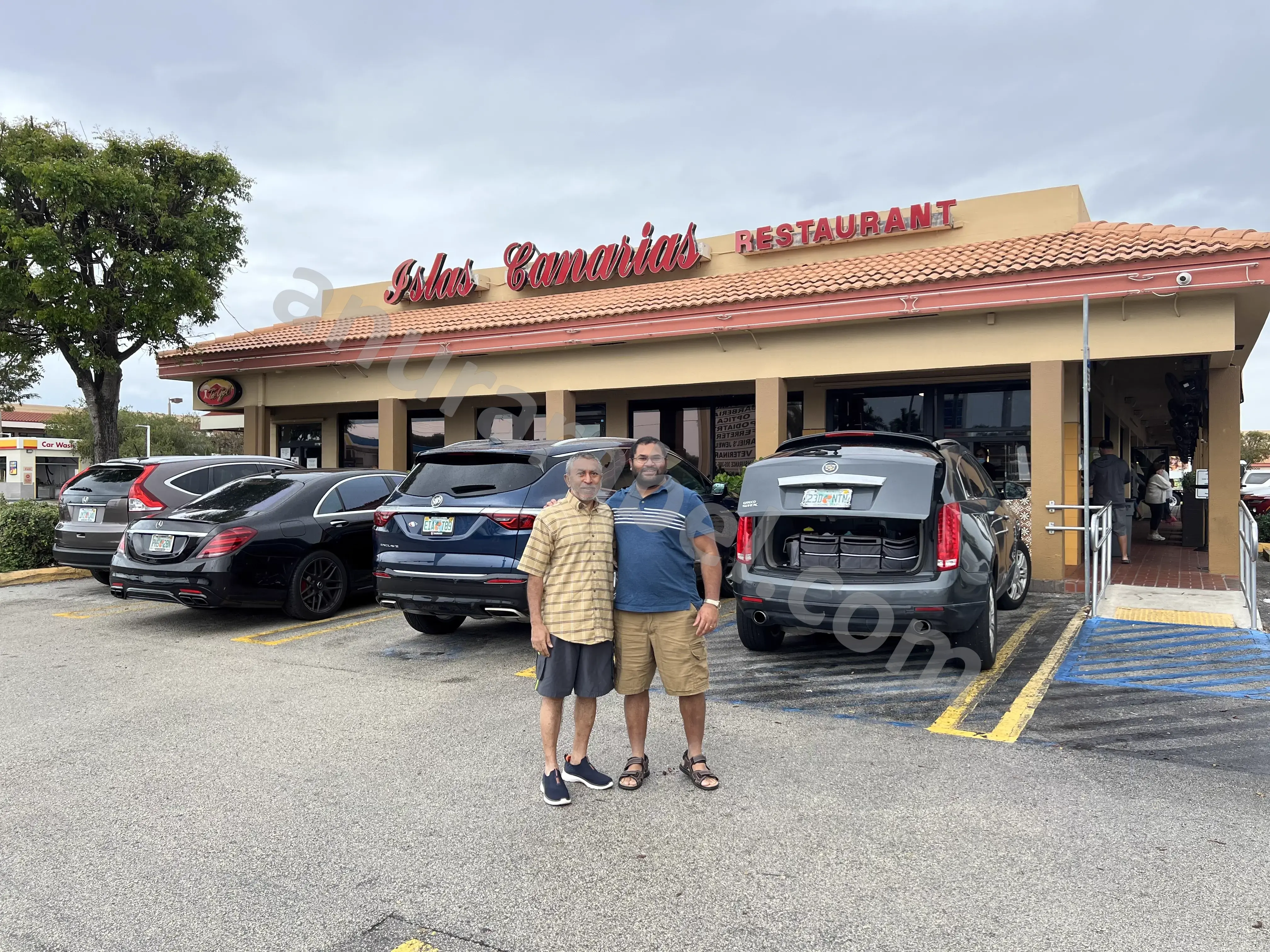 Anura at Islas Canarias Restaurant with Chamara and Ruwanthi for Breakfast in Miami, Florida