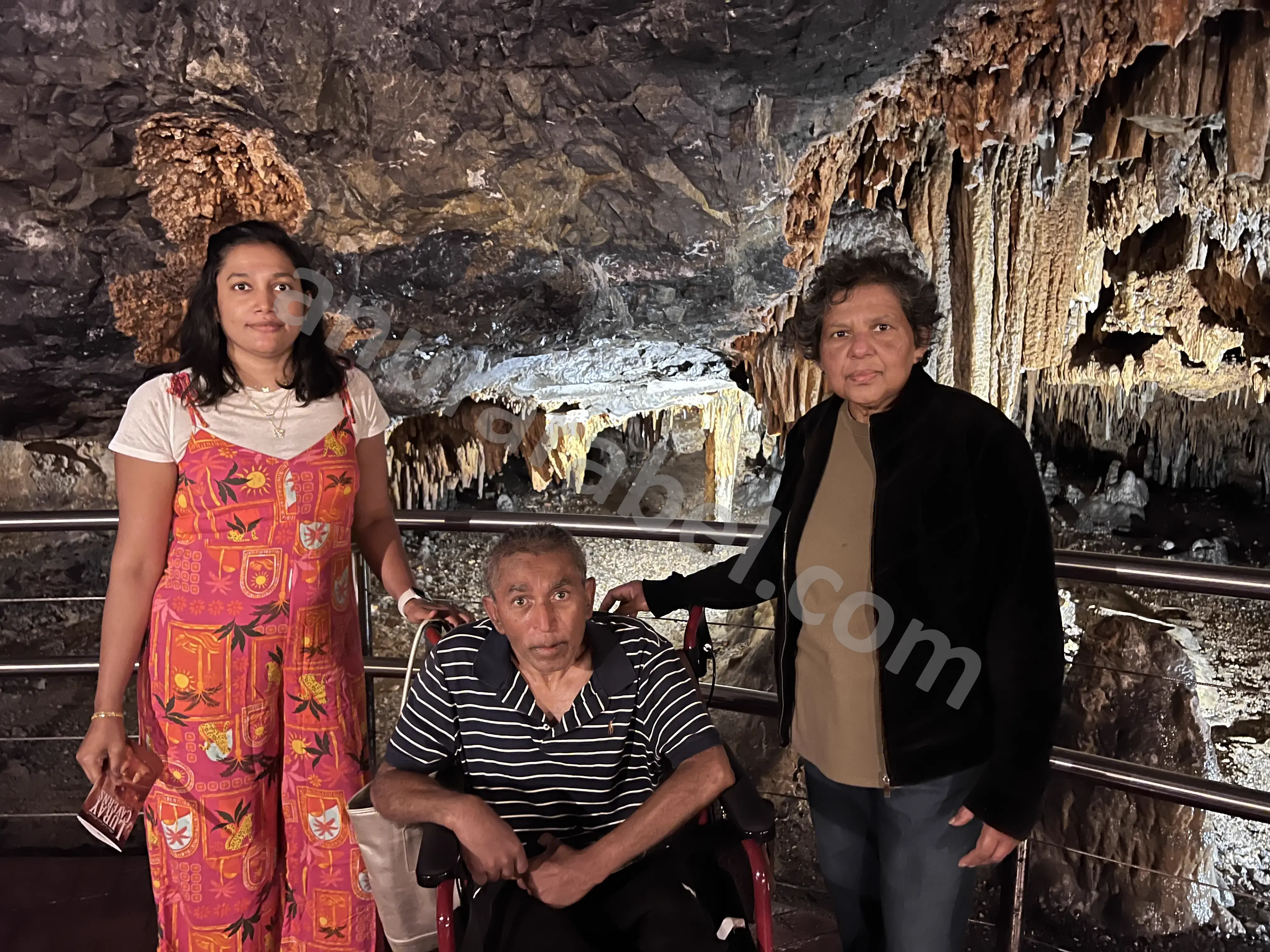Anura with Jayamini, Chamara, and Ruwanthi at Luray Caverns in Luray, Virginia