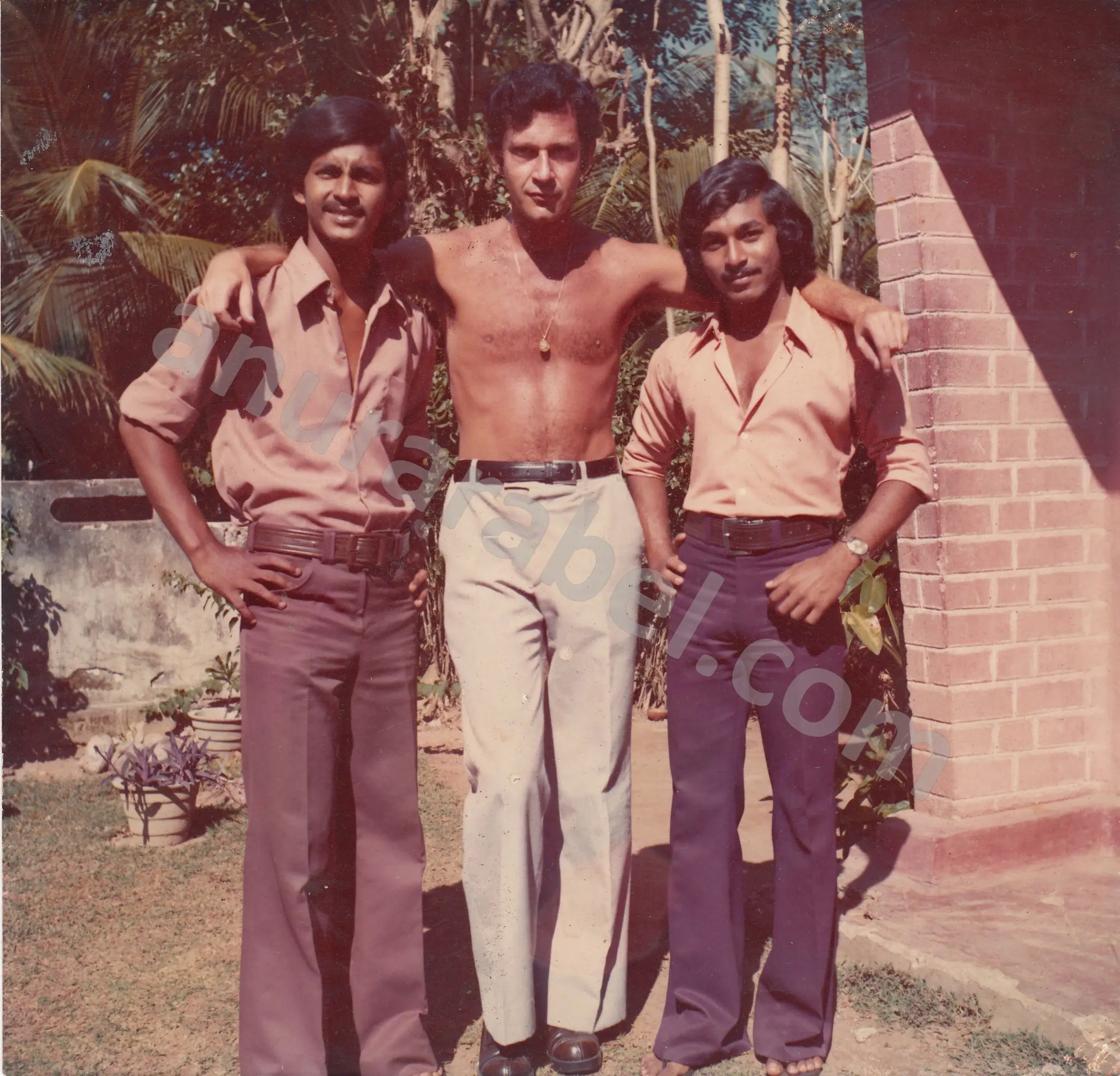 Anura with his best friend Sagara and Sagara's brother in law