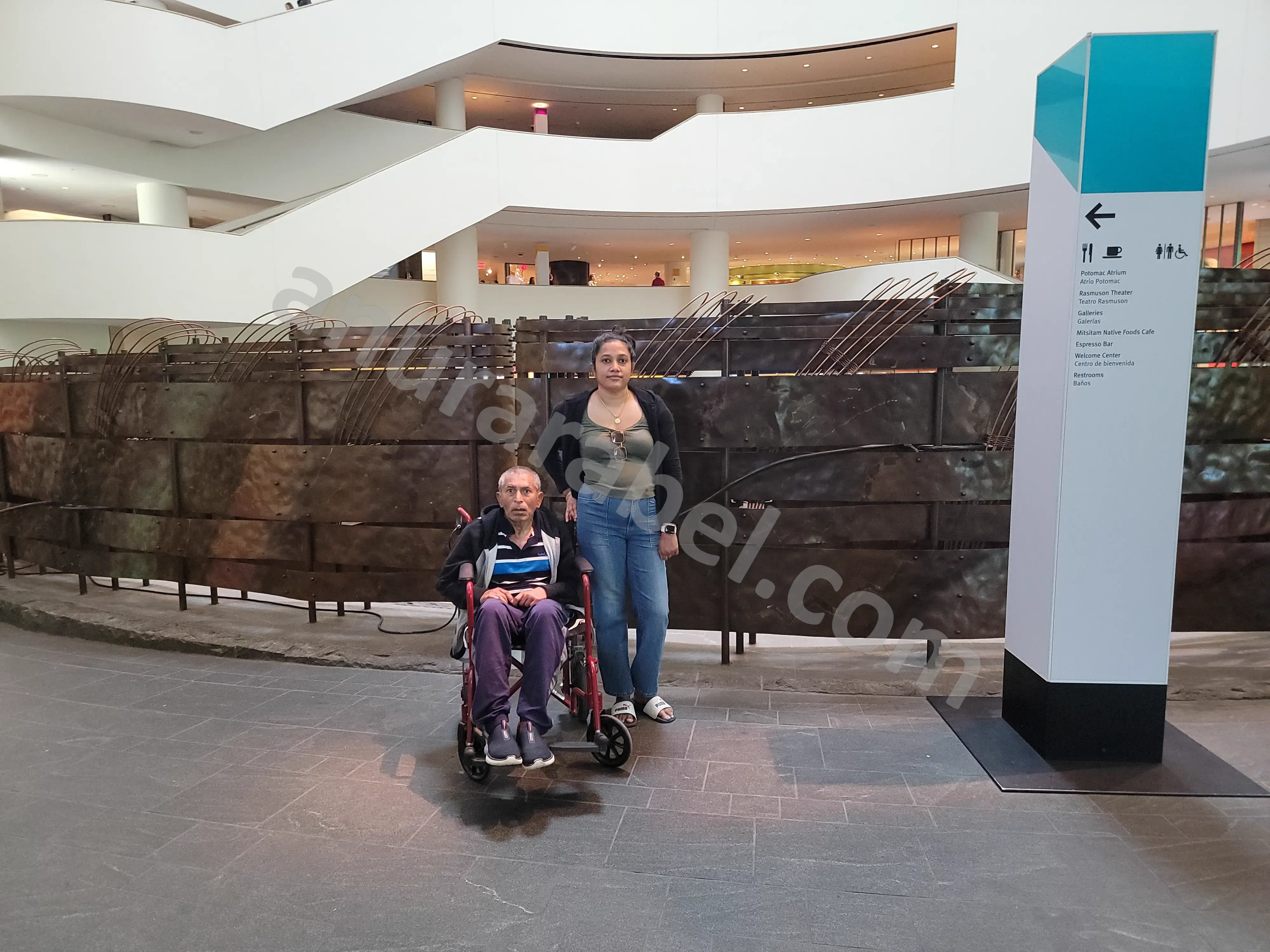 Anura with Jayamini, Chamara, and Ruwanthi at National Museum of the American Indian in Washington, DC