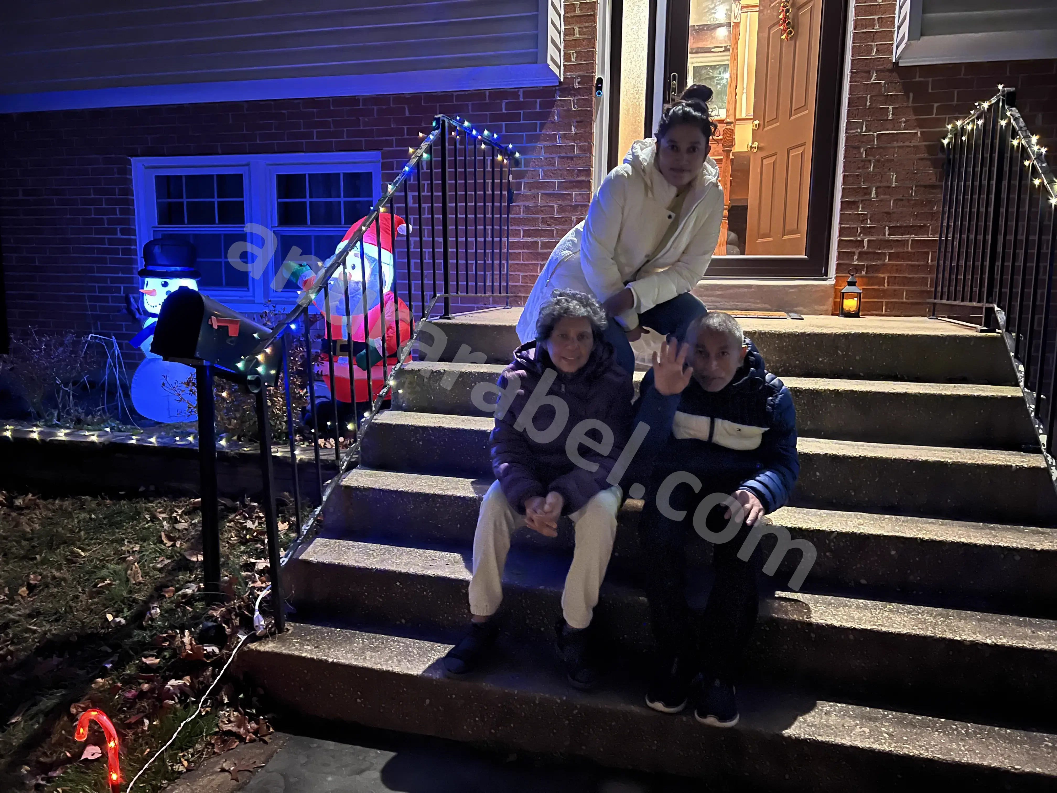 Anura with Jayamini, Ruwanthi, and Chamara on Christmas 2024